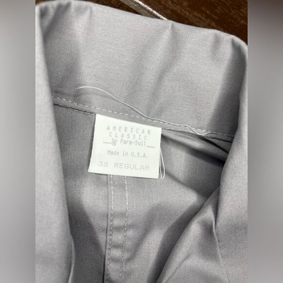American Classic By Para-Suit Vintage Made In USA Grey Sz 38 Jumpsuit Overalls - Picture 3 of 10